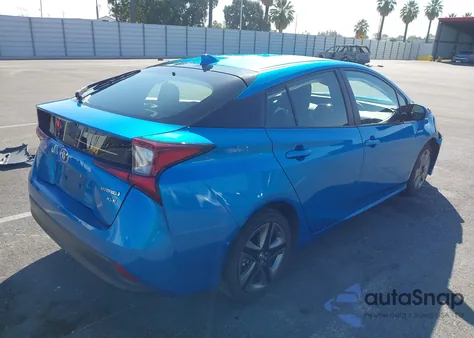 2019 Toyota Prius Xle z USA, uszkodzony, nr VIN JTDKARFU7K3088258
